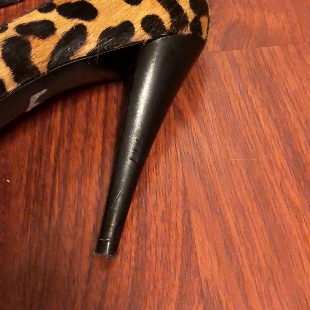 Guess Leopard Print Platform Heels - image 4